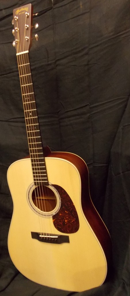 Martin Custom Shop 14 fret dreadnought with Adirondack spruce and rare sinker mahogany with abalone rosette and Foden style inlays. List: $6,254.00 SALE: $4,450.00
