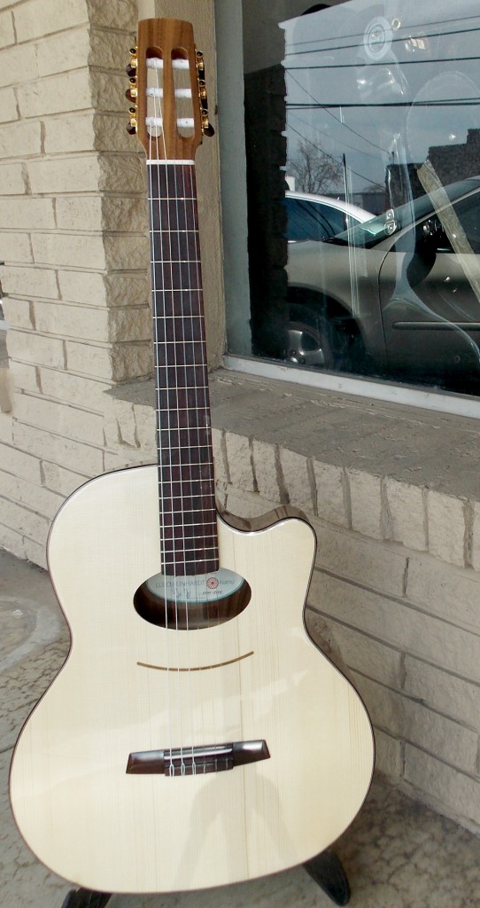 Kremona Lulo Reinhardt "Kiano" model. Reinhardt is the most iconic name in the guitar world. Django's great nephew Lulo plays what he calls "Latin Swing"