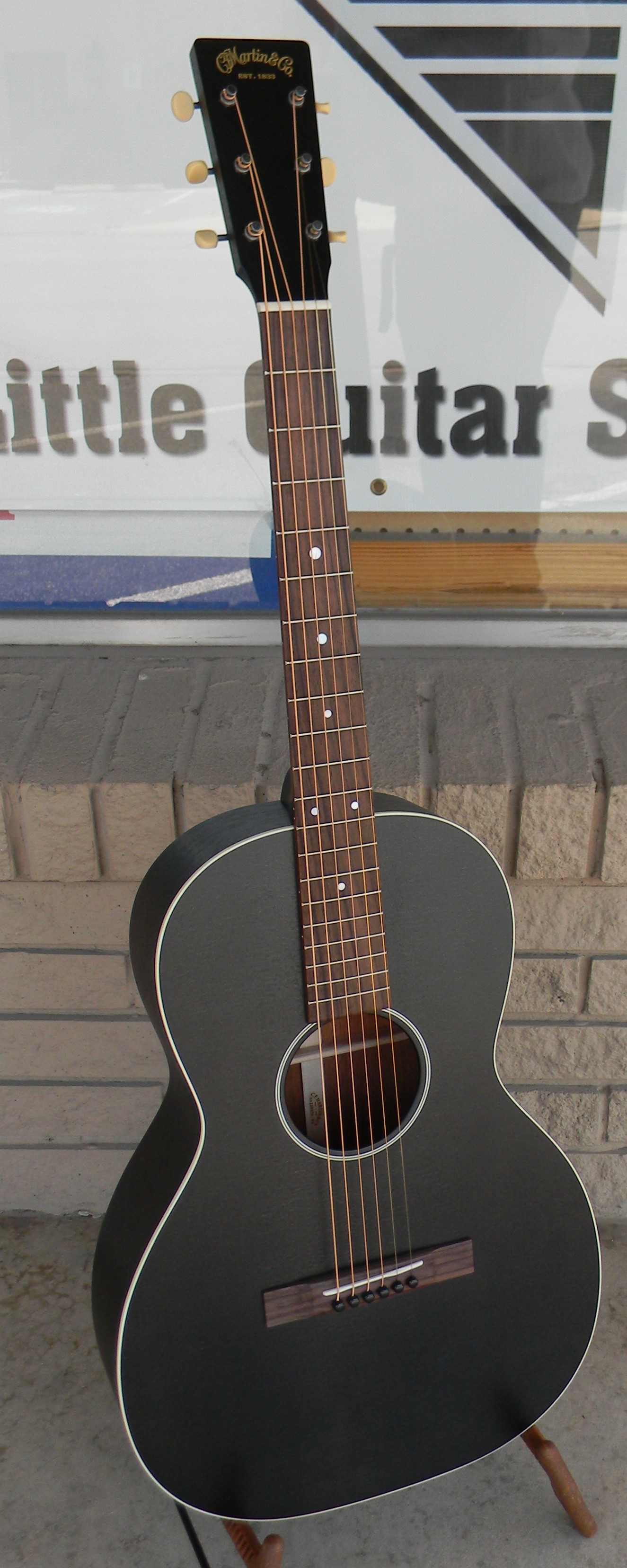00-17S Black Smoke. Solid Sitka spruce and mahogany 12 fret. $1,859.00