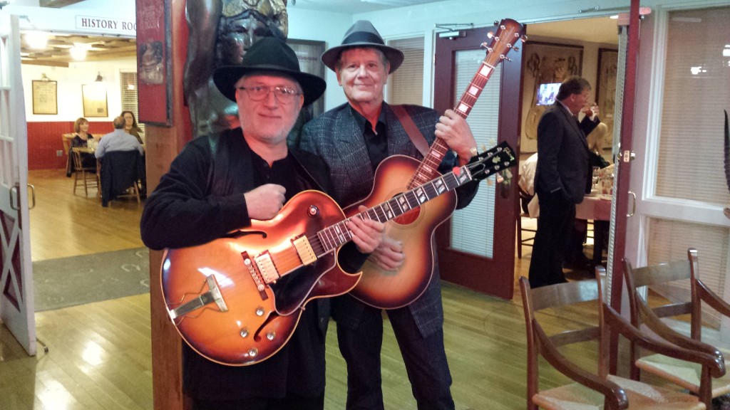 Mark Waldrop (the tall handsome one) and Sergio Lara play at The Barn Door Restaurant ev