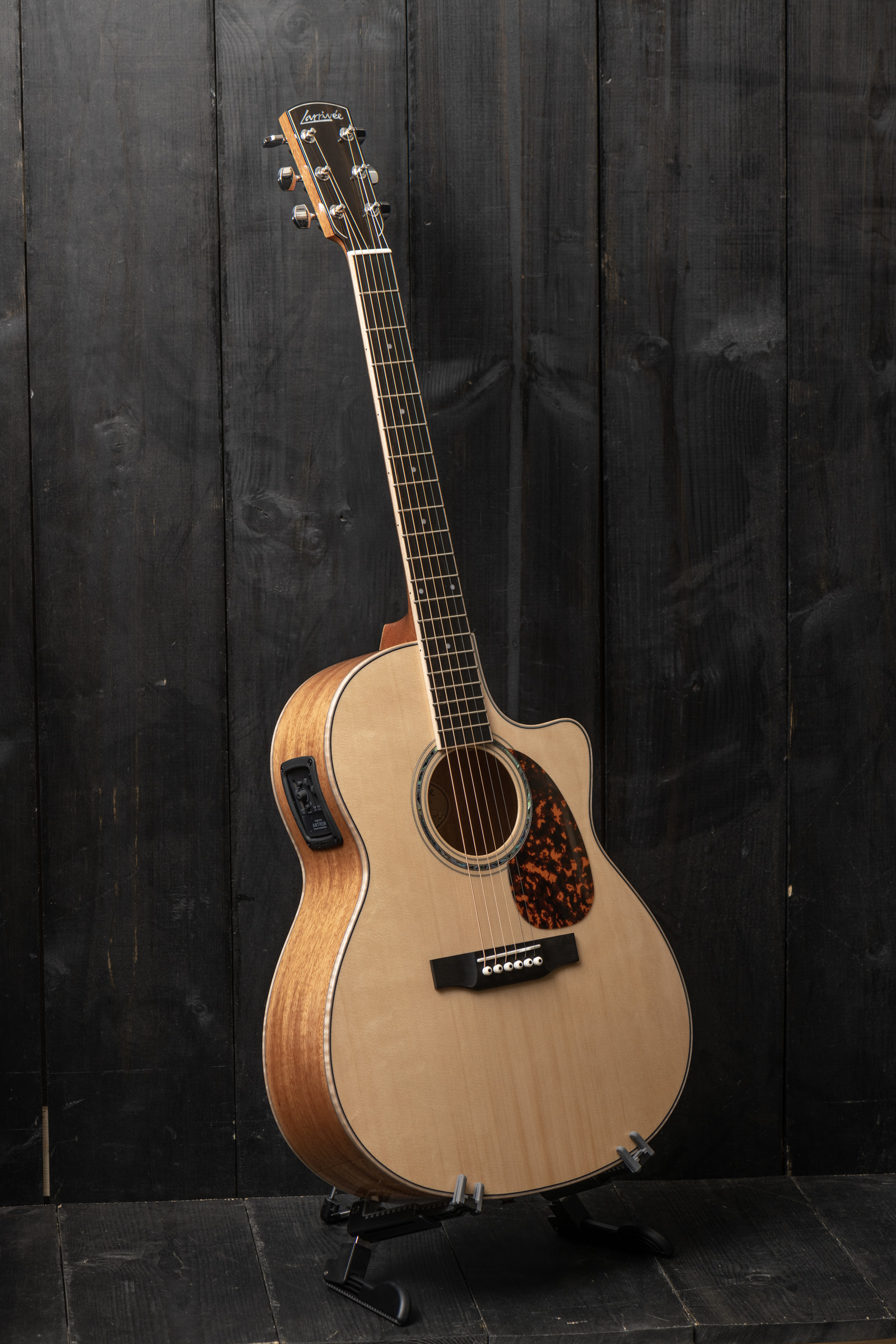 Larrivee LV-05E Mahogany with LR Baggs Anthem | Instrument Available at GuitarTex in San Antonio, Texas | www.guitartex.com | 210-822-1595